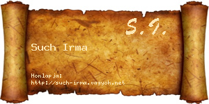 Such Irma névjegykártya